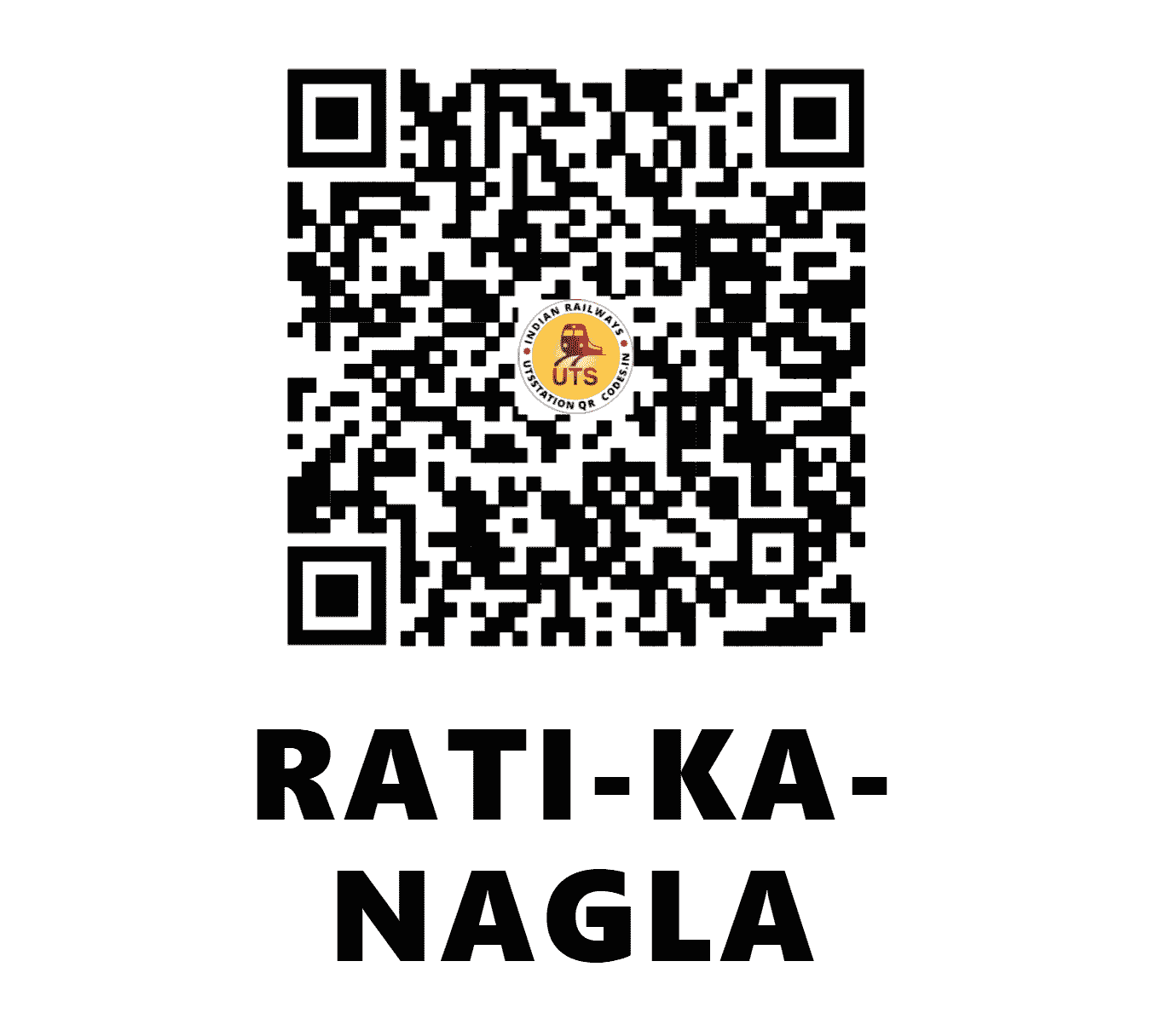 UTS QR Code for RATI-KA-NAGLA - RKN - NE (UTTAR PRADESH)